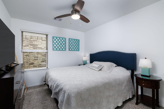 9905 Glenbrook Ln, Magnolia, TX 77354 - carpeted bedroom with a ceiling fan and baseboards
