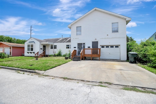 5311 Perry Ave, Galveston, TX 77551 - traditional home featuring a garage and a front yard