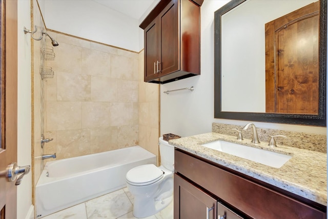 2010 Sabine St, Houston, TX 77007 - full bathroom with toilet, vanity, and bathing tub / shower combination