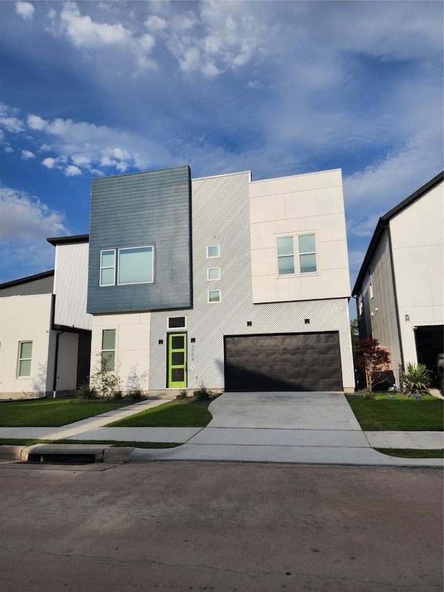 3308 Cardinal Crest Ln, Houston, TX 77080 - contemporary house with a garage and concrete driveway