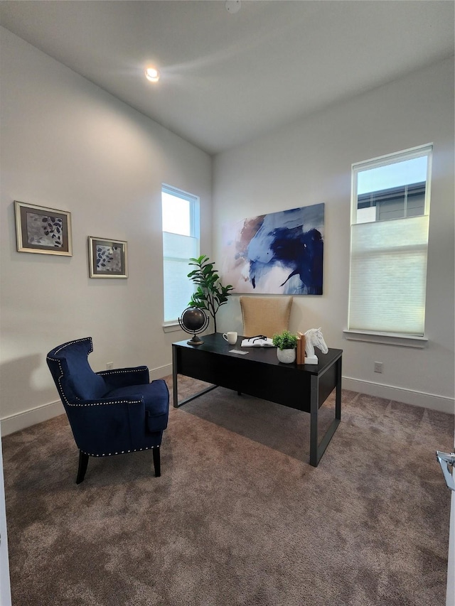 3308 Cardinal Crest Ln, Houston, TX 77080 - carpeted office featuring baseboards