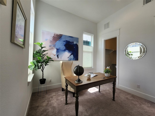 3308 Cardinal Crest Ln, Houston, TX 77080 - carpeted home office with baseboards