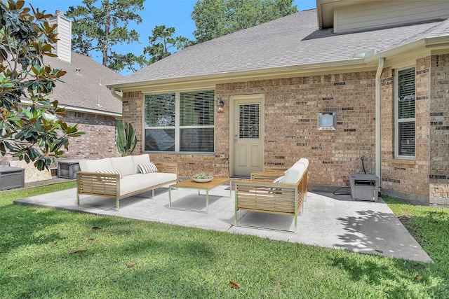 13607 Summer Hill Dr, Montgomery, TX 77356 - view of patio / terrace with outdoor lounge area