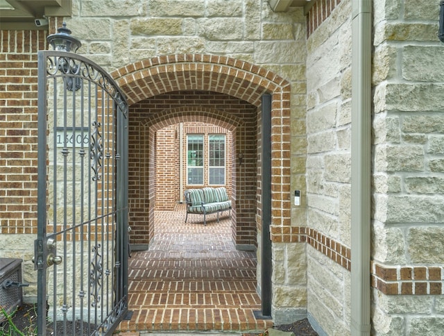 13606 Oak Harbor Bnd, Cypress, TX 77429 - view of exterior entry with stone siding