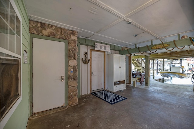 518 Marine Way, Freeport, TX 77541 - misc room featuring unfinished concrete flooring