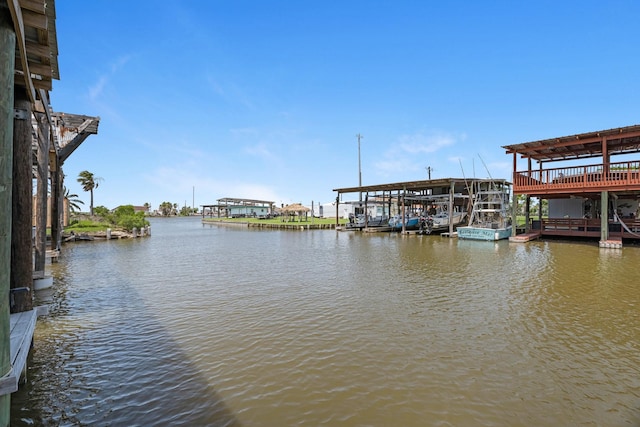 518 Marine Way, Freeport, TX 77541 - dock featuring a water view