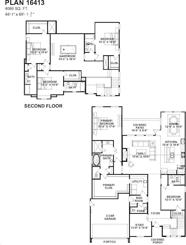 1827 Chantilly Ln, Houston, TX 77018 - home floor plan
