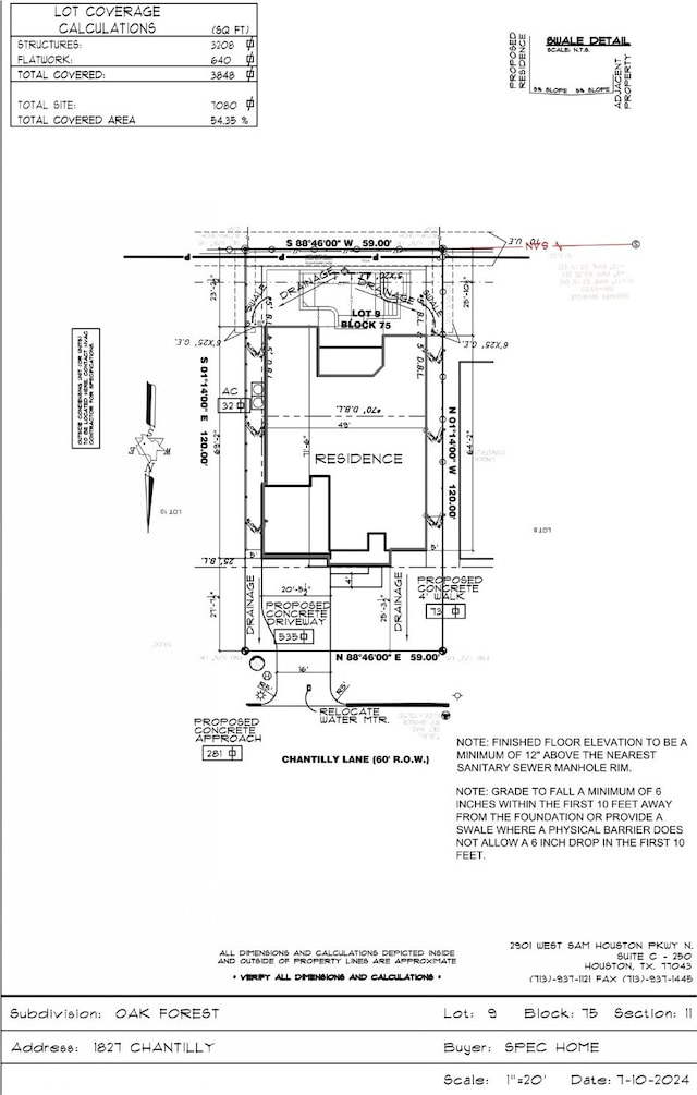 1827 Chantilly Ln, Houston, TX 77018 - room layout