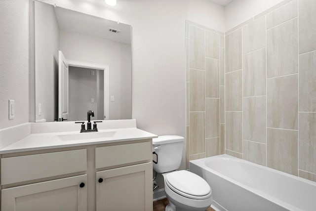 910 Whispering Winds Dr, Beasley, TX 77417 - full bath featuring toilet, vanity, and shower / bath combination