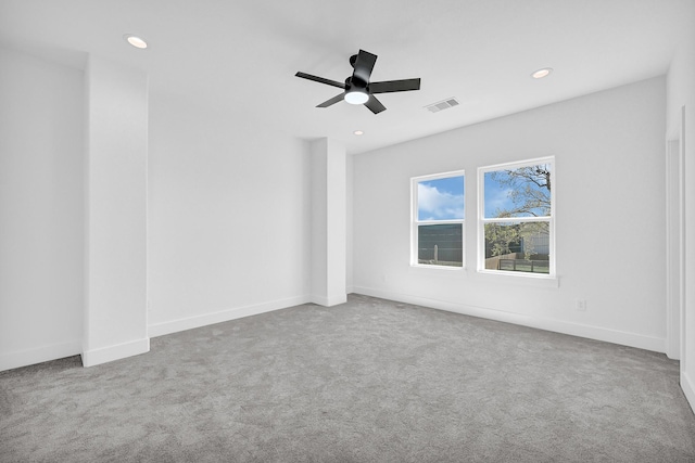 116 York St, South Houston, TX 77587 - carpeted spare room with recessed lighting, ceiling fan, and baseboards