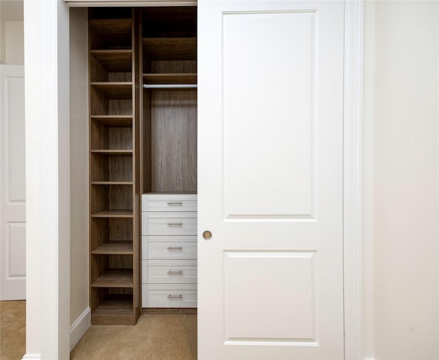 view of closet