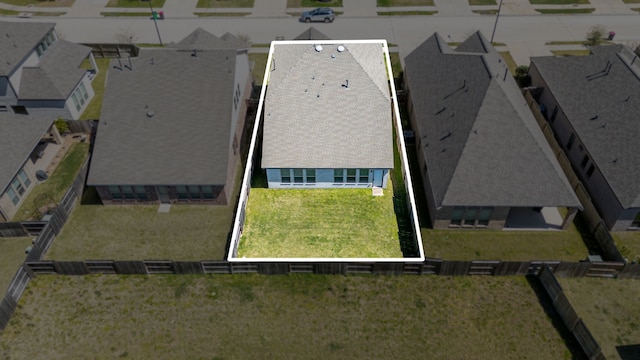 6223 Milbridge Creek Ln, Katy, TX 77493 - aerial perspective of suburban area featuring property boundaries highlighted