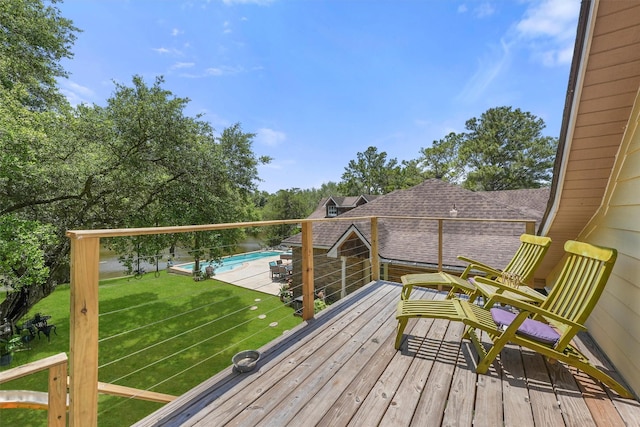 4701 County Road 747a, Brazoria, TX 77422 - wooden terrace with a yard