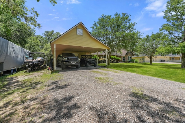 4701 County Road 747a, Brazoria, TX 77422 - view of vehicle parking with a carport and driveway