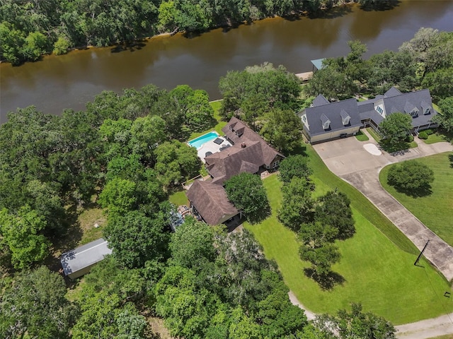 4701 County Road 747a, Brazoria, TX 77422 - bird's eye view of a nearby body of water and a pool