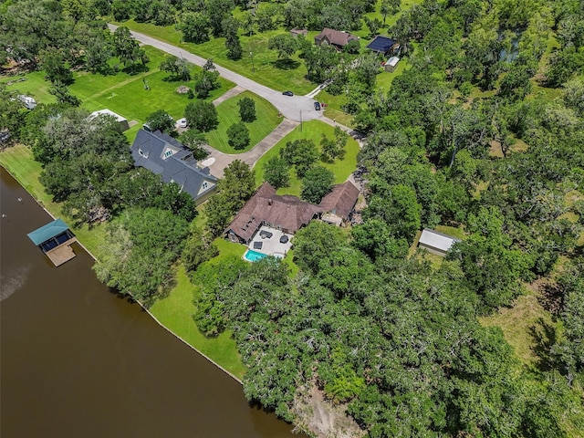 4701 County Road 747a, Brazoria, TX 77422 - aerial view of property and surrounding area featuring a nearby body of water
