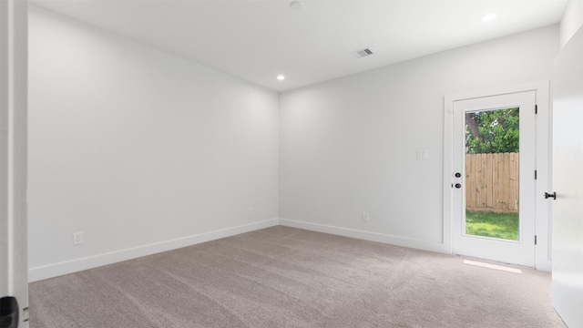 7229 Tierwester St, Houston, TX 77021 - carpeted spare room with baseboards and recessed lighting