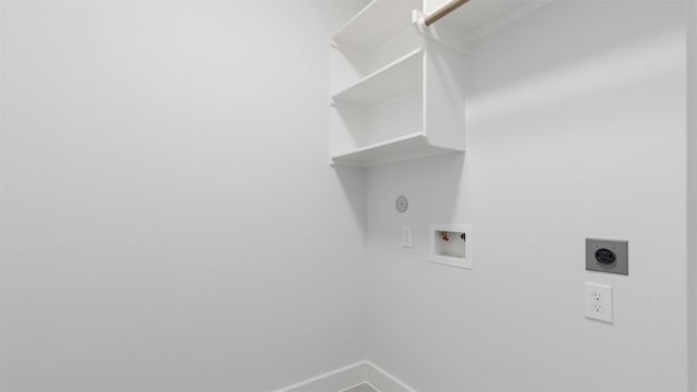 7229 Tierwester St, Houston, TX 77021 - washroom with hookup for an electric dryer, hookup for a washing machine, baseboards, and gas dryer hookup