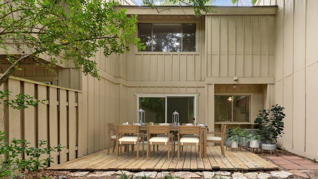 2139 E Settlers Way, The Woodlands, TX 77380 - rear view of property featuring outdoor dining area