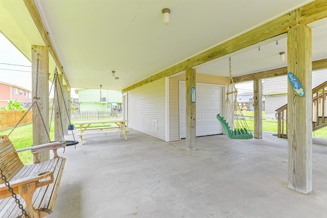 4030 Fort Bend Dr, Galveston, TX 77554 - view of patio featuring fence