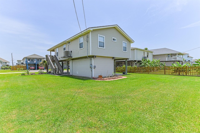 4030 Fort Bend Dr, Galveston, TX 77554 - back of house with stairs