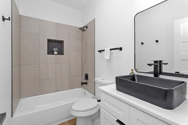 4021 King St, Houston, TX 77026 - full bath with toilet,  shower combination, and vanity