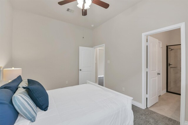 16819 Big Reed Dr, Humble, TX 77346 - bedroom with carpet and ceiling fan