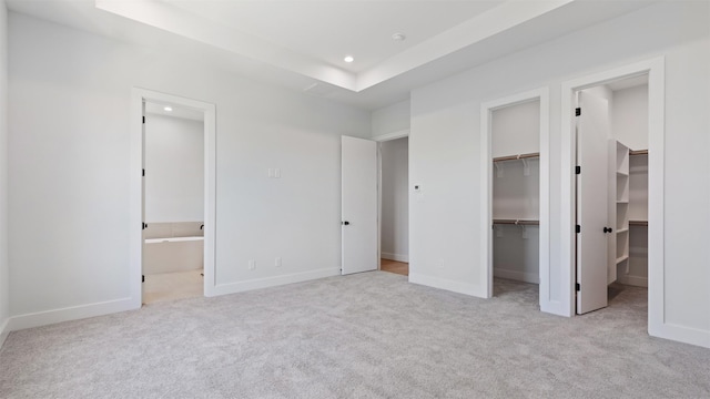 3605 Mount Pleasant St, Houston, TX 77021 - unfurnished bedroom featuring carpet floors, recessed lighting, a spacious closet, baseboards, and ensuite bath