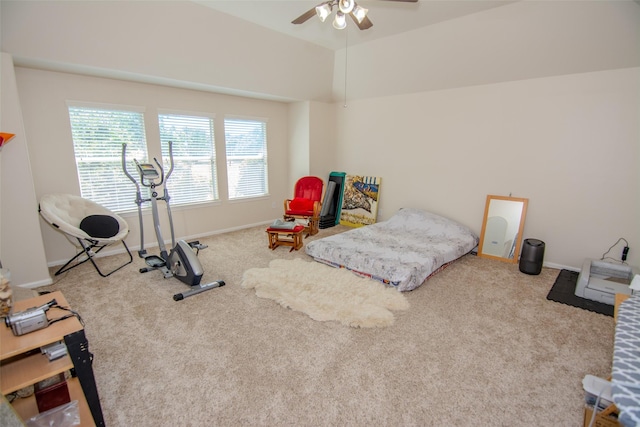 20018 Rene Creek Ct, Spring, TX 77388 - carpeted bedroom featuring baseboards and ceiling fan