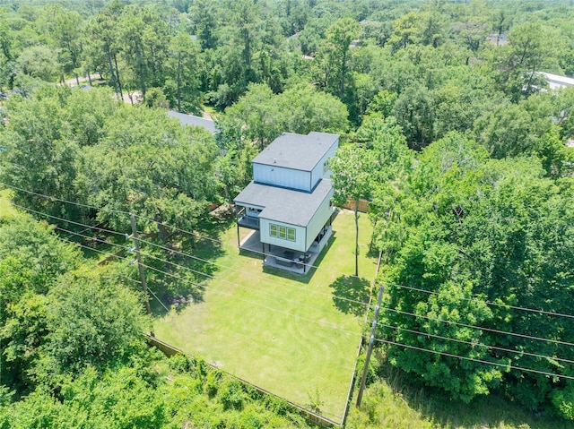12422 Texas Army Trl, Cypress, TX 77429 - view from above of property featuring a forest