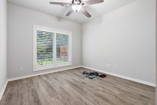 25818 Overlake Dr, Spring, TX 77380 - unfurnished room with wood finished floors and a ceiling fan