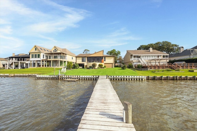 2414 Baycrest Dr, Houston, TX 77058 - dock area featuring a water view and a yard