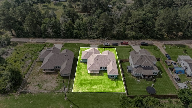 26579 Pin Oak Dr, Hempstead, TX 77445 - aerial view of residential area with property parcel outlined