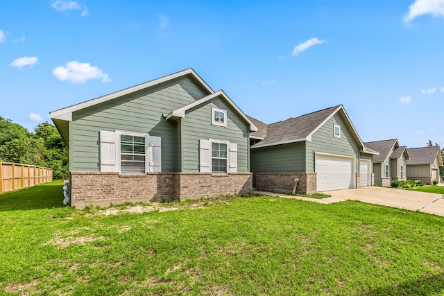 26579 Pin Oak Dr, Hempstead, TX 77445 - ranch-style home with brick siding, concrete driveway, a garage, and roof with shingles