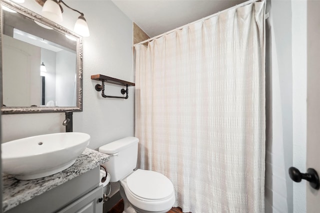 7477 Hidden Acres Dr, Cleveland, TX 77328 - bathroom with vanity and a shower with shower curtain
