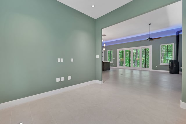 777 S Cape Royale Dr, Coldspring, TX 77331 - empty room with baseboards and ceiling fan