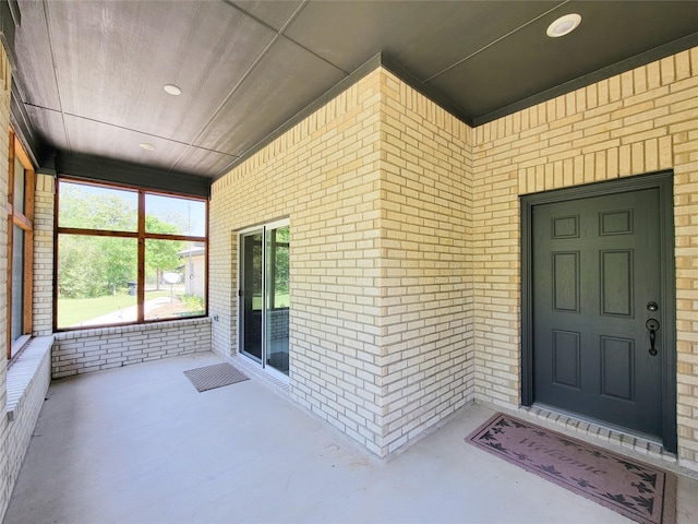 2755 Overlook Rd, Caldwell, TX 77836 - doorway to property with brick siding