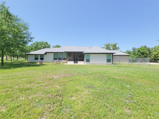 2755 Overlook Rd, Caldwell, TX 77836 - back of house with a sunroom