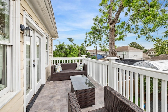 1010 Cortlandt St, Houston, TX 77008 - balcony with an outdoor living space and a residential view