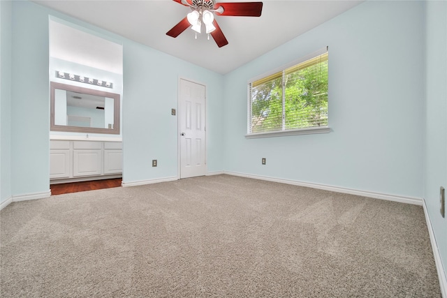 16655 Millridge Ln, Houston, TX 77095 - unfurnished bedroom featuring carpet flooring, baseboards, and ceiling fan