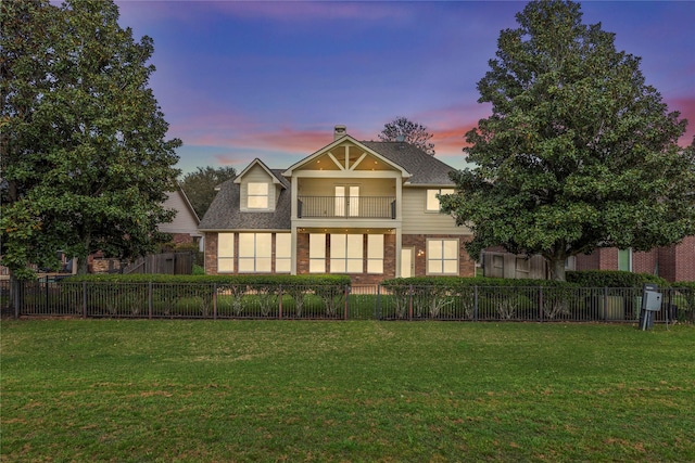 3427 Powell Way, Missouri City, TX 77459 - view of front of property with a balcony and brick siding