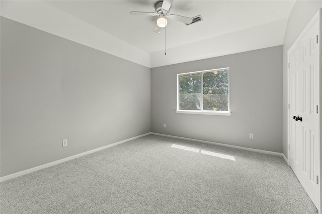 3427 Powell Way, Missouri City, TX 77459 - spare room featuring carpet flooring, a ceiling fan, and baseboards