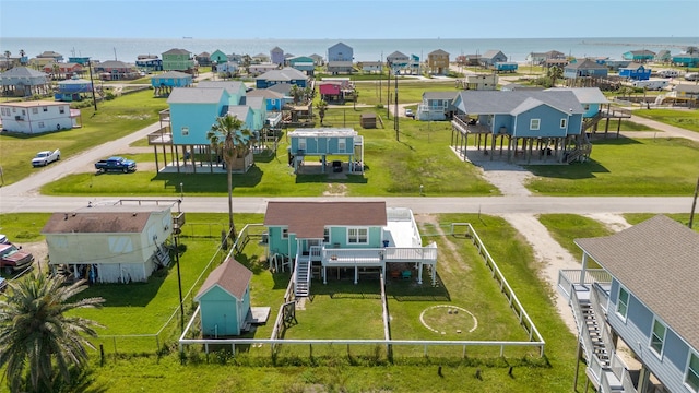1010 Fort Velasco Dr, Surfside Beach, TX 77541 - aerial perspective of suburban area with a large body of water