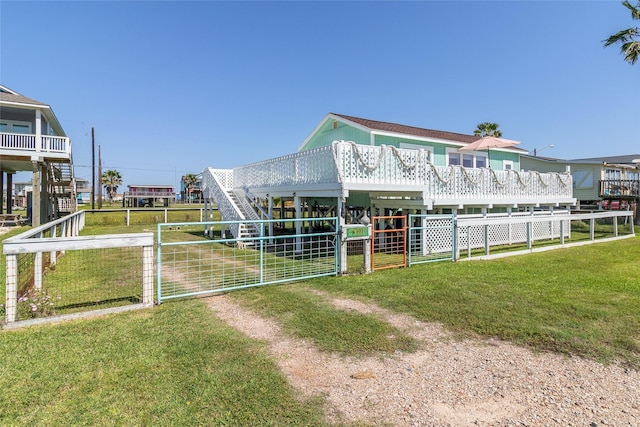 1010 Fort Velasco Dr, Surfside Beach, TX 77541 - view of outbuilding with a gate