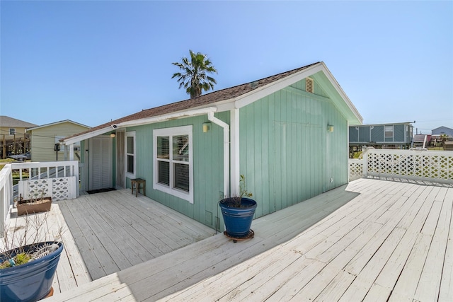 1010 Fort Velasco Dr, Surfside Beach, TX 77541 - view of wooden terrace