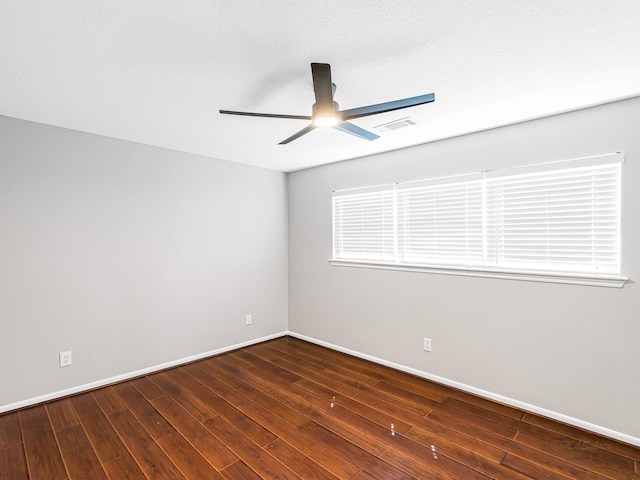 20647 Laurel Lock Dr, Katy, TX 77450 - unfurnished room featuring ceiling fan, baseboards, and wood finished floors