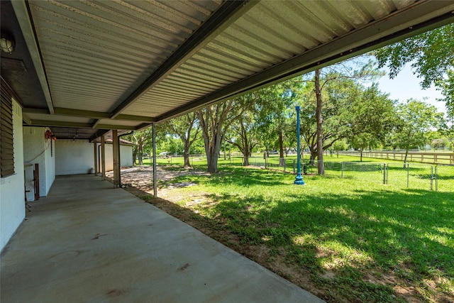 15329 Cedar St, Santa Fe, TX 77517 - view of yard featuring a patio