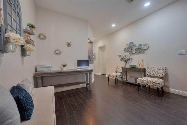 3207 Pheasant Trail Dr, Sugar Land, TX 77498 - office space featuring wood finished floors, baseboards, and recessed lighting