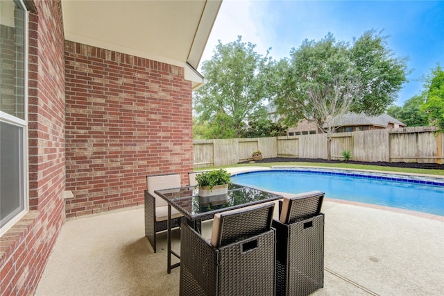 28015 Heritage Stream Dr, Katy, TX 77494 - view of swimming pool with a fenced backyard and a patio area