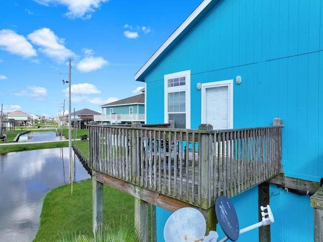 936 Surf Rd, Crystal Beach, TX 77650 - balcony featuring a deck with water view